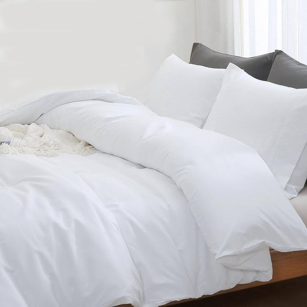 White Duvet Set Queen 3 Pieces,2 Pillow Cases Bed Bath & Beyond 39757374
